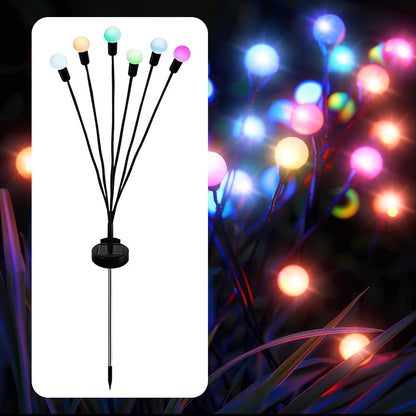 Solar Garden Lights Firefly Swaying Light Outdoor Decor 2 Pack