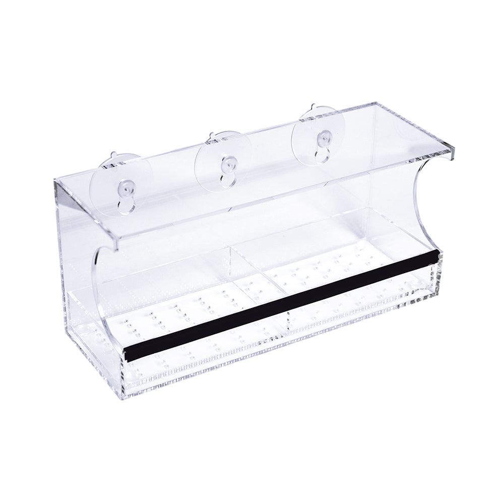 Transparent Acrylic Window Bird Feeder with Strong Suction Cups