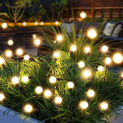 Solar Garden Lights Firefly Swaying Light Outdoor Decor 2 Pack
