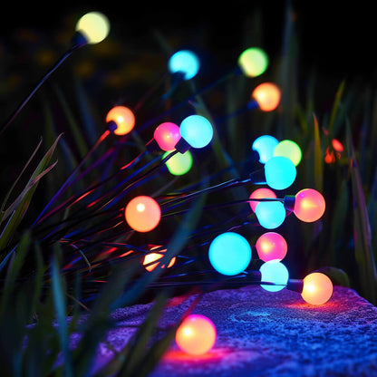 Solar Garden Lights Firefly Swaying Light Outdoor Decor 2 Pack